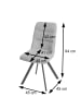 MCW 2er-Set Esszimmerstuhl J69 drehbar Auto-Position, Anthrazit