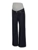 Vero Moda Umstandsjeans mit weitem Bein in Dark Blue Denim 1