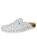 Lico Pantolette "Bioline Clog Print" in Weiß