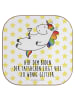 Mr. & Mrs. Panda Untersetzer Einhorn Blümchentail mit Spruch in Weiß