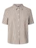 Pieces Kurzarmhemd in Greige