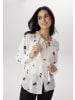 Aniston SELECTED Chiffonbluse in wollweiß-schwarz-beige
