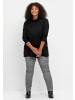 sheego Rollkragenshirt in schwarz