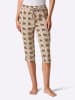 WITT WEIDEN Capri-Hose in camel-schoko-bedruckt