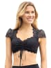 Nina von C. Dirndlbluse kurzarm in schwarz