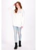 DreiMaster Damen Sweatshirt in Wollweiss Melange