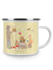 Mr. & Mrs. Panda Camping Emaille Tasse Waldtiere Picknick mit Sp... in Gelb Pastell