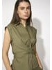 More & More Schleifenbluse in tundra olive