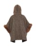 Usha Women Poncho in Braun