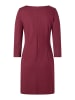 More & More feminines, bequemes 3/4 Arm-Jerseykleid in pomegranate red
