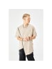 Ossy Homer Herren ZIP T-Shirt 320gsm Oversize in Beige