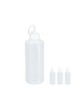 relaxdays 4x Quetschflasche in Transparent - 1 l