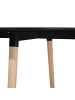 Beliani Esszimmertisch BOVIO in Schwarz/Braun - (W) 90 x (H) 74 x (L) 90 cm