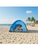 relaxdays Popup Strandzelt in Blau - (B)200 x (H)135 x (T)200 cm