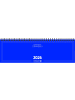 BRUNNEN Querkalender 774 32,6x10,2cm 1 Woche/2 Seiten Karton blau 2026