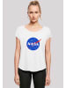 F4NT4STIC Long Cut T-Shirt NASA Classic Insignia Logo' in weiß