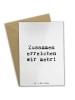 Mr. & Mrs. Panda Grußkarte Spruch Im Team zuMenschmenarbeiten mit S... in Weiß