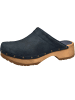 Sanita Comfortwear Clog "Wood-Cho Chunky Open" in Blau