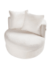 Beliani Sessel DALBY in Weiß - (W) 82 x (H) 61 x (L) 82 cm