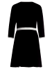 Vera Mont Strickkleid mit Rundhalsausschnitt in Schwarz/Weiß