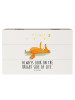 Mr. & Mrs. Panda Geschenkbox Fuchs Sterne mit Spruch in Weiß