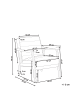 Beliani Sessel LEKNES in Beige/Braun - (W) 66 x (H) 79 x (L) 74 cm