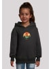 F4NT4STIC Basic Kids Hoodie Sonnenuntergang Berglandschaft in schwarz