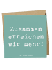 Mr. & Mrs. Panda Deluxe Karte Spruch Im Team zuMenschmenarbeiten mi... in Meeresbrise