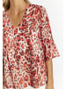 faina Damen Blusenshirt in Rot Mehrfarbig