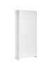 Beliani Schuhschrank LAJAMANU in Weiß - (W) 80 x (H) 180 x (L) 30 cm