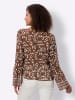Heine Druckbluse in rotbraun-champagner-bedruckt