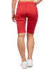 Cipo & Baxx Cipo & Baxx Damen Straight Fit Capri Hose Mid Waist WK186 Pink W25/