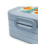 Mr. & Mrs. Panda Lunchbox Fuchs Keks Design mit Spruch in Blau Pastell