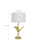 relaxdays Tischlampe in Weiß/ Gold - (H)51 x Ø28 cm
