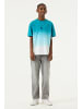 Garcia T-Shirt kurzarm Farbverlauf Teenager in teal blue