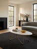 KADIMA DESIGN Couchtisch 120x40x60 cm mit Marmor Optik , Wohnzimmertisch mit