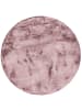 Pergamon Fellteppich Luxus Super Soft Plush Rund in Zwart