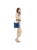 Samantha Look Umhängetasche echt Leder in blau