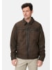 Camel Active Lederjacke mit Innentaschen in Braun