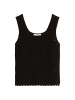 Marc O'Polo Ajour-Top regular in Schwarz
