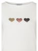 More & More süßes Herzchen-Kurzarmshirt in offwhite