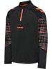 Hummel Halbreißverschluss Sweatshirt Daumenlöcher Hmlblaze Multisport Kinder in BLACK/ORANGE