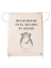 Mr. & Mrs. Panda Stofftasche Chinchilla Blume mit Spruch in Creme