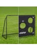 relaxdays Fußballtor in Schwarz - (B)217 x (H)153 x (T)75 cm