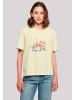 F4NT4STIC Tee Blumen Osterhasen Ohren Dekor in softyellow