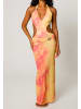 Moda Minx Maxikleid Nautilus Shell in orange