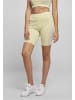 Urban Classics Urban Classics Damen Ladies Color Block Cycle Shorts in softyellow/softseagrass