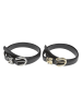 Urban Classics Belts in black/gold+black/silver