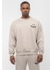 Tom Barron Freizeitanzug Mens Oversize Happy Print Sport Sweatshirt in grau