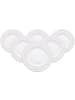 Villeroy & Boch 6er Set Frühstücksteller Gray Pearl ø 22,7 cm weiß in weiß